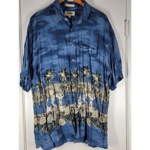Campia  Moda Camp Hawaiian Style Shirt Pin Up Girls Made‎ in Korea Men's Size XL